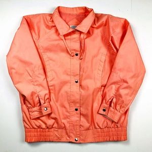 Current Scene Vintage 80s/90s Pink Women's Button Up Jacket - Large